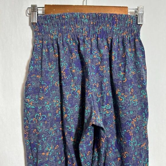 VTG 80s 90s Golds Gym Parachute Workout Pants S MC Hammer Bodybuilding - Picture 5 of 9